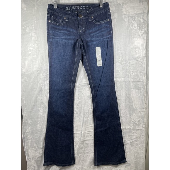 Ellemenno jeans Women junior's Size 5L Blue Vintage Jeans bootcut /Flare New - Picture 1 of 11